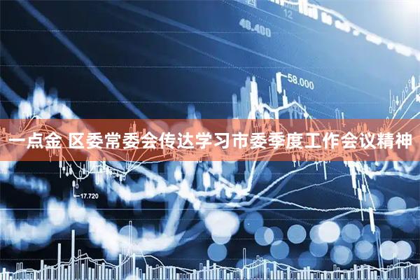 一点金 区委常委会传达学习市委季度工作会议精神