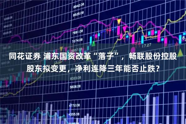 同花证券 浦东国资改革“落子”，畅联股份控股股东拟变更，净利连降三年能否止跌？