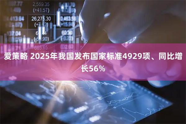 爱策略 2025年我国发布国家标准4929项、同比增长56%