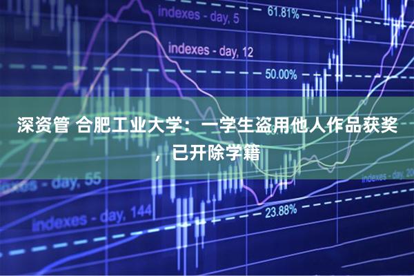 深资管 合肥工业大学：一学生盗用他人作品获奖，已开除学籍